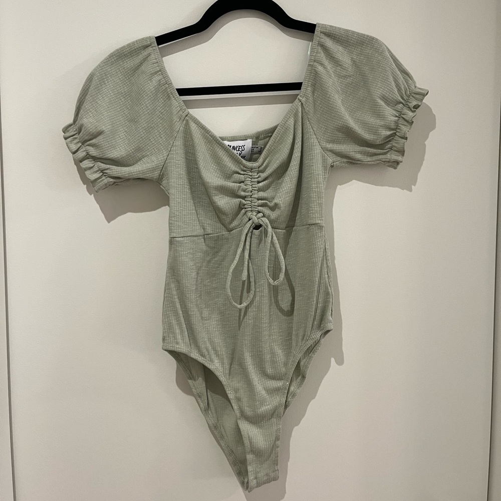 Princess Polly Sage Green Bodysuit